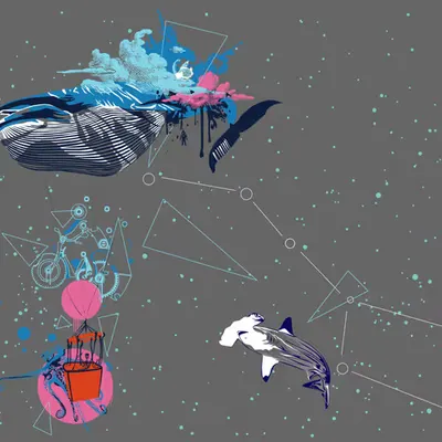 "Ethereal Depths: Celestial Odyssey of Inner Balance"