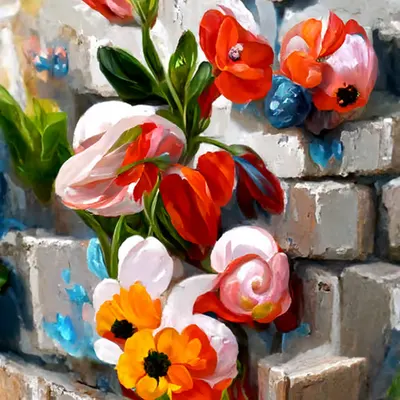 Flowers on a Wall