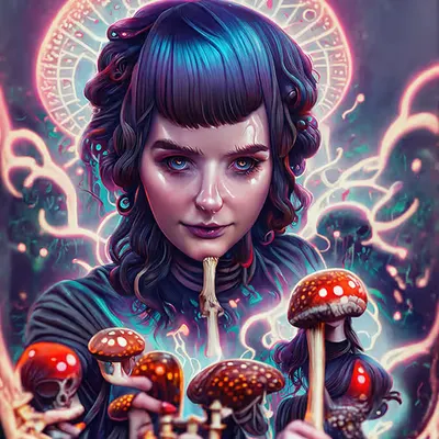 Dark Mushroom Girl