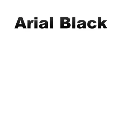 Arial Black