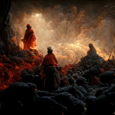 Divine Comedy - Dante and Virgil in Hell