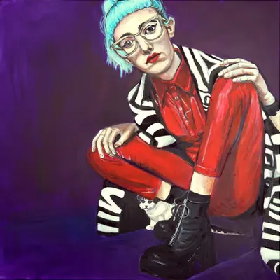 Portrait of Strange Cintia and Lil Mochilo