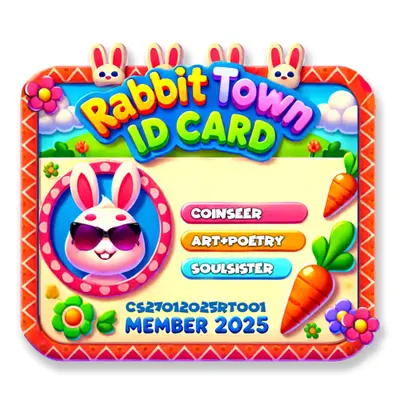 RABBIT TOWN ID CARD 001