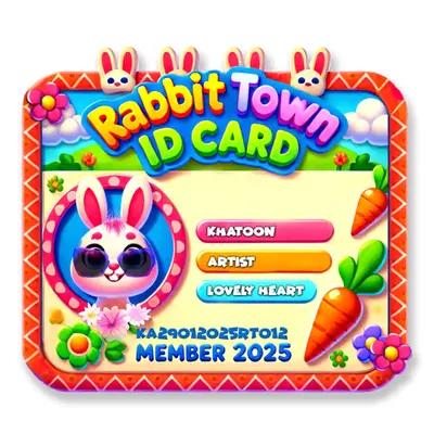 RABBIT TOWN ID CARD 012