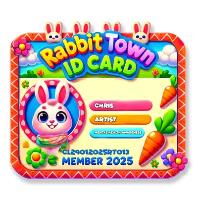 RABBIT TOWN ID CARD 013