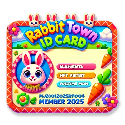 RABBIT TOWN ID CARD 004