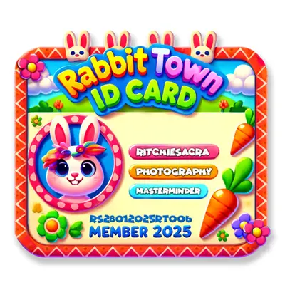 RABBIT TOWN ID CARD 006