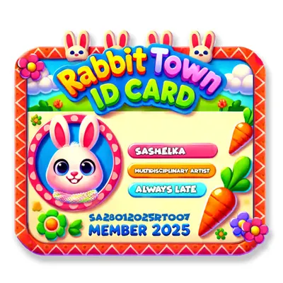 RABBIT TOWN ID CARD 007