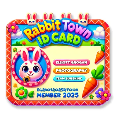 RABBIT TOWN ID CARD 008