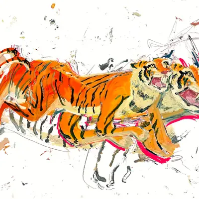 yes YES the tiger is out!