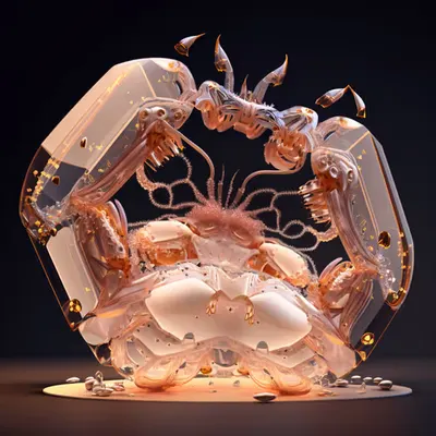 Glowing Crystal Insects #1