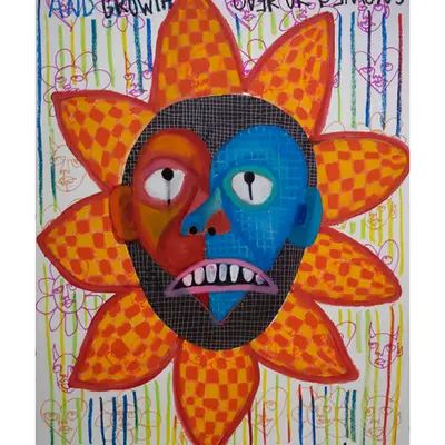 “CONSCIOUS EFFORT” 22x30” painting by Steven Rea