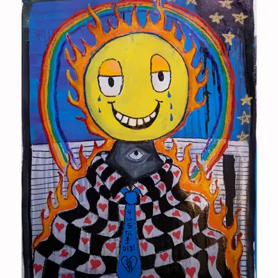 “MY BIGGEST FEAR” 22x30” painting by Steven Rea