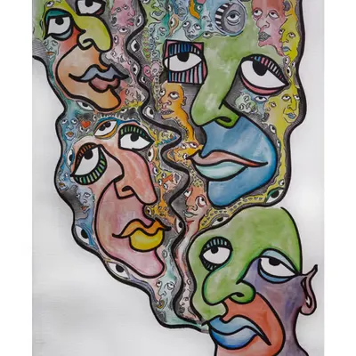 “Manifesting or Projecting?” 11x15” watercolor by Steven Rea