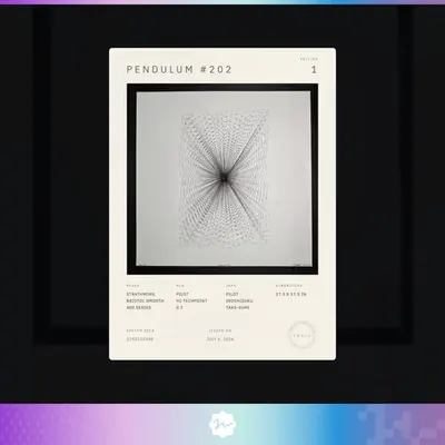 Certificate of Authenticity: Pendulum #202