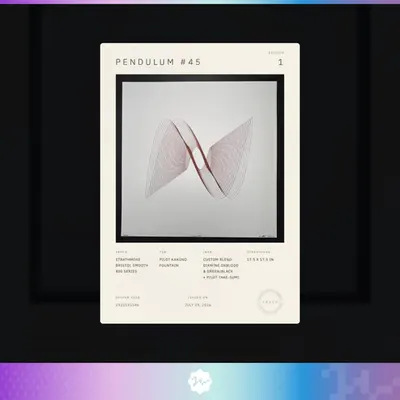 Certificate of Authenticity: Pendulum #45
