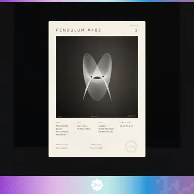 Certificate of Authenticity: Pendulum #483