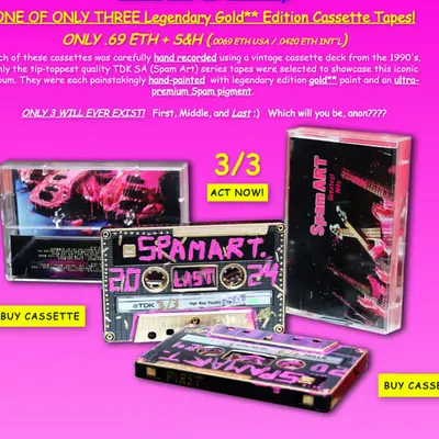 Legendary Gold Cassette - Spam Art Greatest Hits