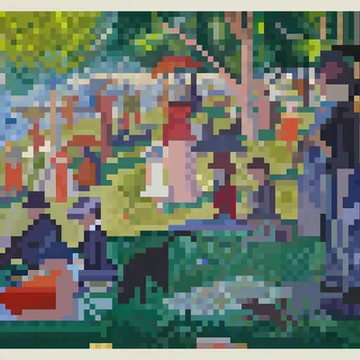 Pixel on La Grande Jatte 