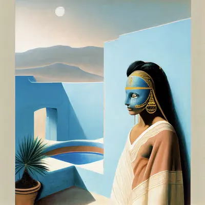 She masks herself