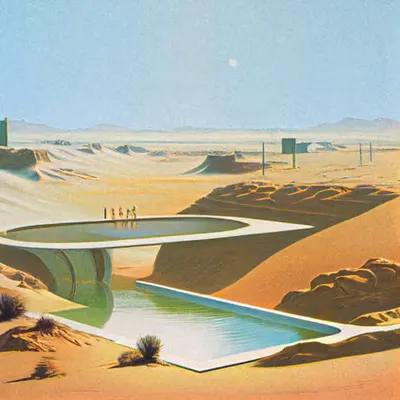 Reservoir on the edge