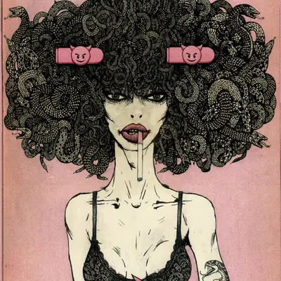 Gorgon with Bic.