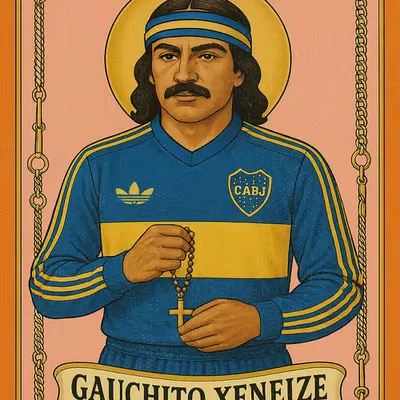 "Gauchito Xeneize Hermes"