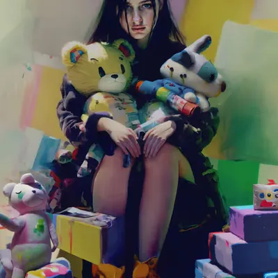 Mama Bear and her cubs