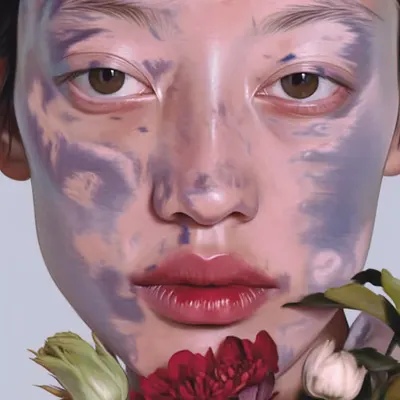 splattered by a periwinkle passion