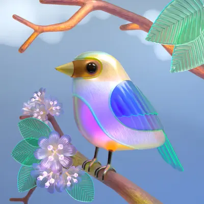 Little Bird on a Tree