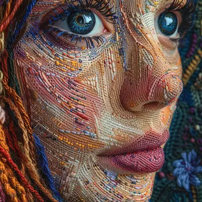 Embroidered AI: Threads of Grace #1
