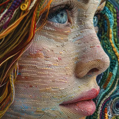 Embroidered AI: Threads of Grace #3