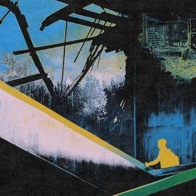A repeating pattern of chaos (Cyan Yellow) #1/1