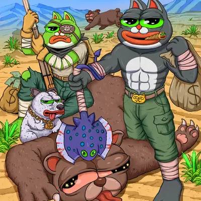 Pepecat the Bear Hunter