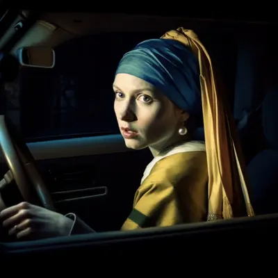 Vermeer's Girl in the Driver's Seat