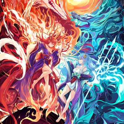 FIRE FOX vs WATER DRAGON