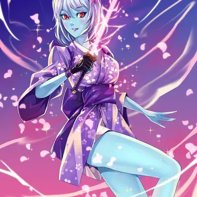 Purple Sakura - Azuki #8745