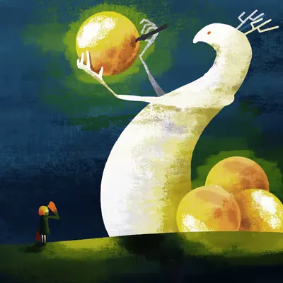 Full moon making.