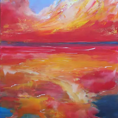 The sky is blushing