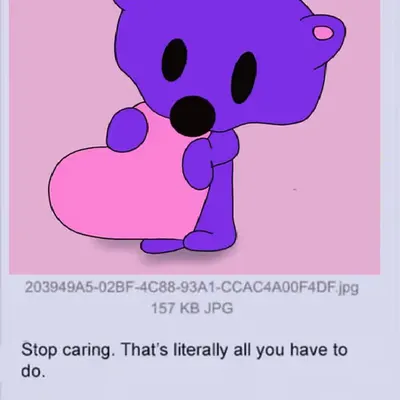 stop caring. be phetta