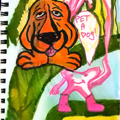 Pet a dog!