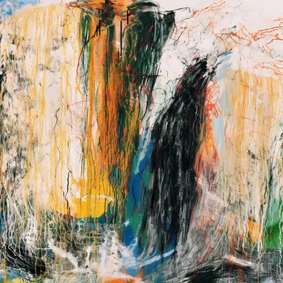 absent thoughts, like portals, through a waterfall