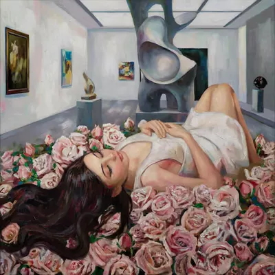 Magdalena in the Gallery of Blooming Dreams