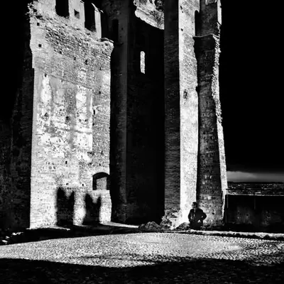 A MAN IS WATCHING THE TOWER