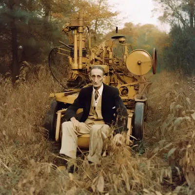 Marcel on a Tractor, sometimes with Nini Fifi Titi