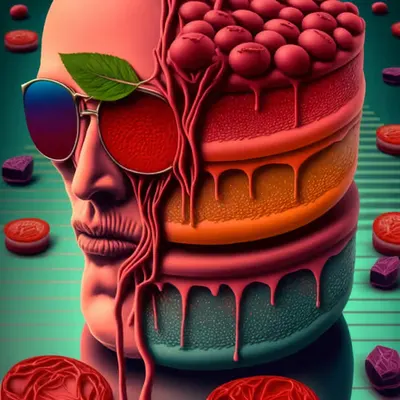 Abstract cake Mr. Billy
