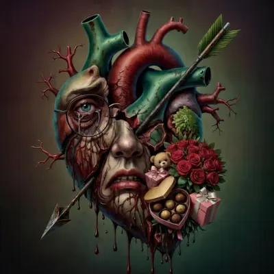 Abstract broken heart Mr. Billy