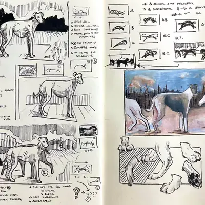 Composing Hounds: A Form & Balance Study