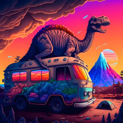 Fall, Prehistoric at Evening