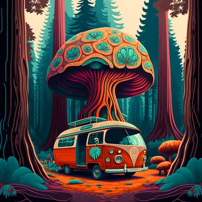 Summer, Redwood Forest at Dawn